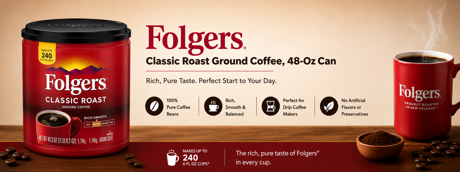 Folgers Coffee Banner