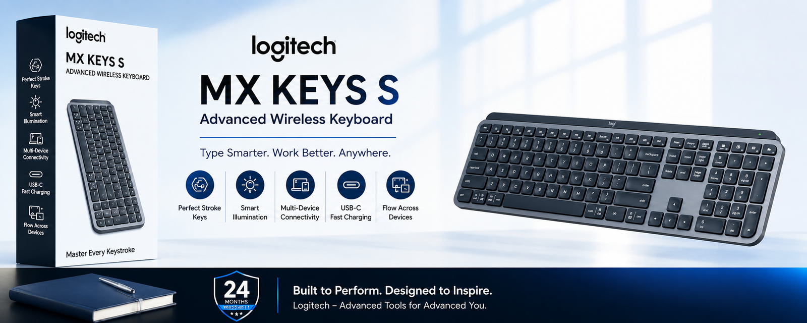 Logitech MX Keys S Banner