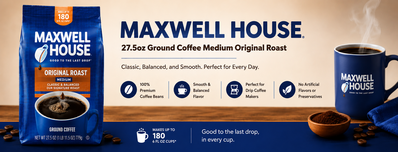 Maxwell House Coffee Banner
