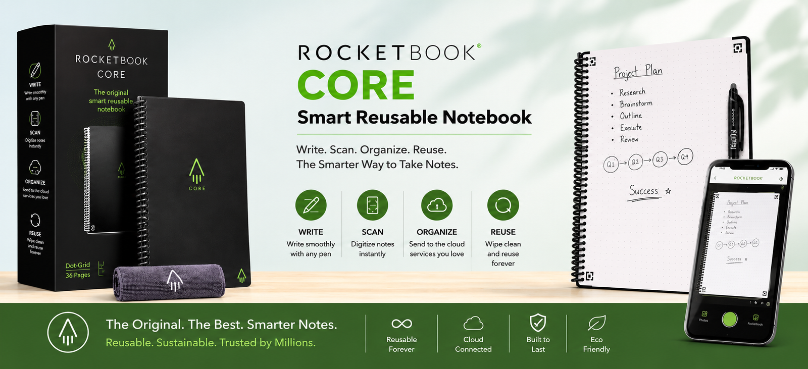Rocketbook Smart Notebook Banner