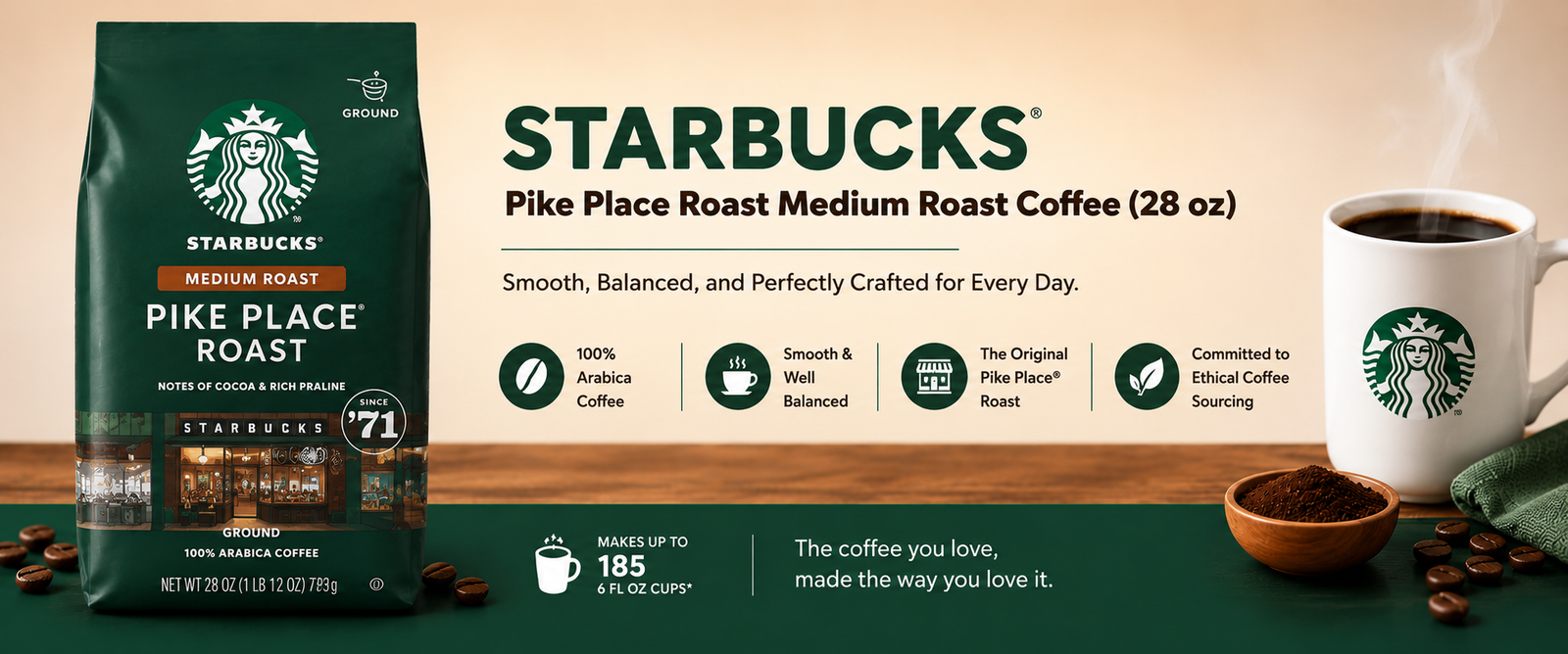 Starbucks Coffee Banner