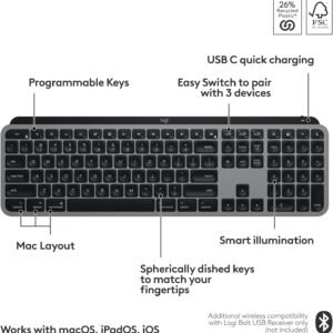 logitech mx keys s advanced wireless keyboard